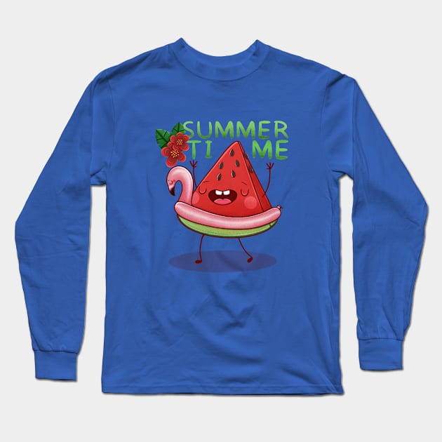 Summer Time Long Sleeve T-Shirt by lamosquitamuerta